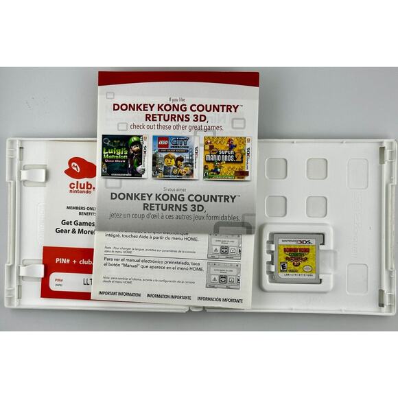 Donkey Kong Country Returns Nintendo 3DS 2013 CIB Complete - Picture 2 of 5